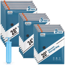 Vacuum Storage Bags 15 Pack Space Saver Clothes