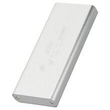 mSATA SSD Gehäuse USB 3.0 Konverter Silber