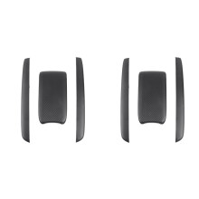 6x Armrest Box Protective Covers Carbon Fiber Car Central Armrest Decorative Modification for   10Th 2016-2019