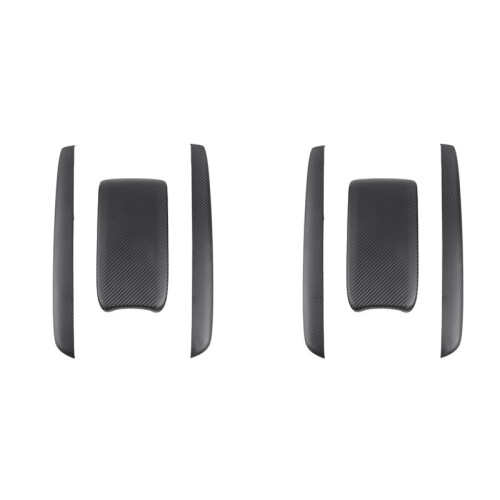 6x Armrest Box Protective Covers Carbon Fiber Car Central Armrest Decorative Modification for   10Th 2016-2019