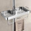 (Black)Moderne Badezimmer Dusche Organizer mit Platz Aluminium Material Raum für 6