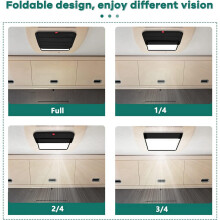 2pcs 16In X 16In Waterproof Thickened Magnetic RV Window Shade, Foldable Magnet Motorhome Blackout Ventilation Cover