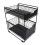 Set of 1 Kitchen Shelves Slide-Out Storage Rack Black 1