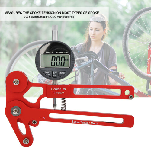 Fahrrad Speichenspannungsmesser 7075 Alu rot