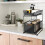 Set of 1 Kitchen Shelves Slide-Out Storage Rack Black 5