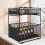 Set of 1 Kitchen Shelves Slide-Out Storage Rack Black 6