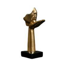 Scandinavisch Standbeeld Abstract Hars Bureaublad Ornamenten Sculptuur Beeldjes Gezicht Karakter Kunst Ambachten Kantoor Huisdecoratie D