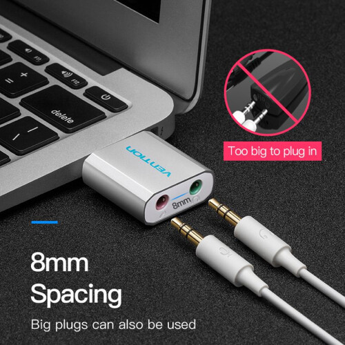 Mini Scheda Audio Usb Esterna Usb A 35mm Adattatore Cuffie Scheda Audio 1