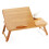 Adjustable Foldable Laptop Table Natural Wood Colour 9