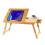 Adjustable Foldable Laptop Table Natural Wood Colour 1