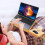 Adjustable Foldable Laptop Table Natural Wood Colour 10