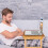 Adjustable Foldable Laptop Table Natural Wood Colour 11