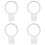 Tennis Schläger Griffaufsatz Finger Trainer 4 Pack 1