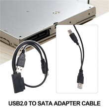 USB 2.0 um 6+7 13Pin Slimline Slim Cable com Fonte de AlimentaçãO Externa USB 2.0 para Laptop CD-ROM DVD-ROM ODD Adapter