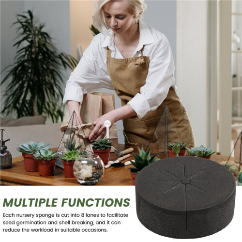 40 Pcs Garden Clone Collars Neoprene Inserts Sponge Block para 2 Polegada Net Pots Hydroponics Systems e Cloning Machines 2