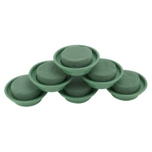 Ensembles D'Arrangement de Fleurs - Paquet de 6 - Mousse Florale Ronde dans un Bol de Conception Simple pour Centre de Table, Fleurs pour AlléEs de