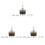 3X AC 250V/10A 125V/15A DPDT 3 Position /OFF/ 6 Pins Toggle  Black+Silver 1