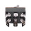 3X AC 250V/10A 125V/15A DPDT 3 Position /OFF/ 6 Pins Toggle  Black+Silver 8