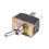 3X AC 250V/10A 125V/15A DPDT 3 Position /OFF/ 6 Pins Toggle  Black+Silver 9