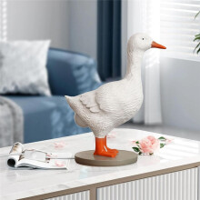 Duck Lamp, 3D Duck Table Lamp, Lifelike LED Elamp, Resin Duck Night Light with USB White