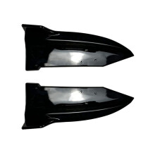 Para X6 G06 M Sport 2019-2022 Parachoques Trasero Canards Spoiler Splitter Difusor Protector Accesorios, ABS Negro