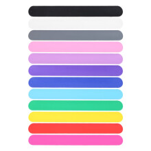 12 Pcs Suporte de Papel de Embrulho de Silicone Flip Suporte de Cartaz Suporte de Rolo de Papel Estabilizador Bandas Tapa para OrganizaçãO de