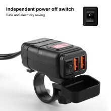 Doppel USB Schnellladegerät Spannung Monitor