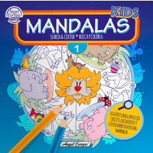 (1 Book) Kids Mandalas Search and Colour Colouring Book 1