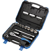 Draper 1/2-Inch Sq Drive Metric Socket 24 Piece