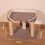 Cat Tree Climbing Frame – Houndstooth Cat House with Sisal Scratching Post & Bed 3