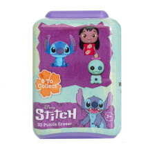 (1 puzzle) Disney Stitch Puzzle Palz 3D Eraser Puzzle (6 to collect)