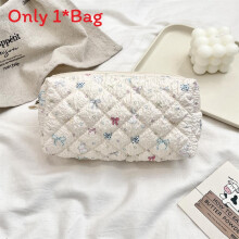 (Star Bunny) Durable Polyester Makeup Stationery Pouch With Zipper For And Girls Students