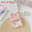 (Bow Pink) Multipurpose Pen Fabric Bag With Double Layer Capacity For Students Nurses Teachers 1
