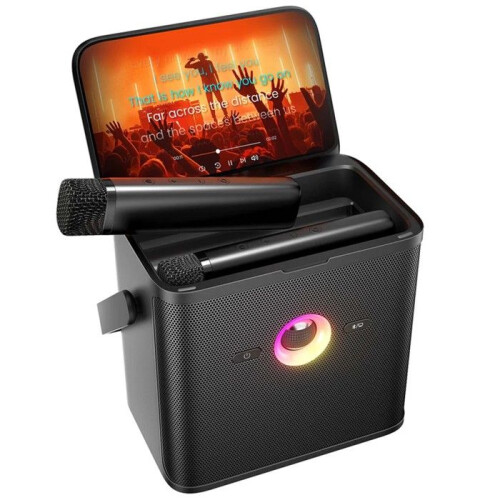 Enceinte karaoké - Ikarao Shell S3 - Bluetooth 5.4 - Écran HD 7 pouces - 2 micros sans fil 2