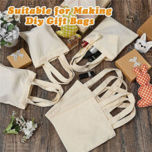 24 StüCk -Tragetaschen, Leere Leinen-Tragetaschen, Wiederverwendbare EinkaufstüTen, DIY-SäCke, GeschenktüTen für Kinder