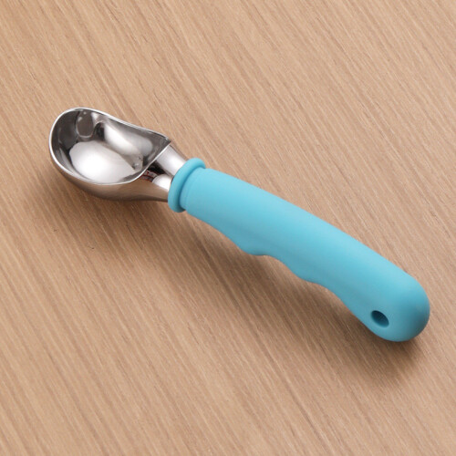 (Blue) Ice Cream Scoop With Comfortable Easy Grip Handle Heavy Duty Durable Tool Kitchen Design