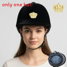(Black Gold) Horse Riding Helmet With Adjustable And Velvet Finish For Activities Equestrian
