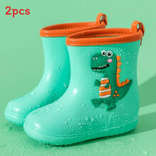 (Green,200mm)Kinder Regenschuhe Eva wasserdicht rutschfest mit Einhorn und Dinosaurier Print Design