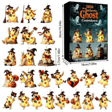 (Patch Ghost 2)Halloween Ghost Blind Box Calendar Countdown For Home Party Decor Family Interaction