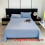 (Blue) Solid Simple Colored Bed Sheet With Super Soft And Breathable For Items Daily 1