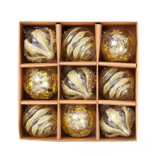 (Gold) Luxury Christmas Decorations With Material Holiday Party Modern Art Gifts Theme