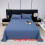 (Dark Blue) Solid Simple Colored Bed Sheet With Super Soft And Breathable For Items Daily 1