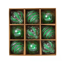 (Green) Luxury Christmas Decorations With Material Holiday Party Modern Art Gifts Theme