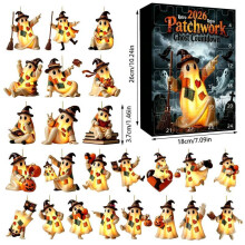 (Patch Ghost 8)Halloween Ghost Blind Box Calendar Countdown For Home Party Decor Family Interaction