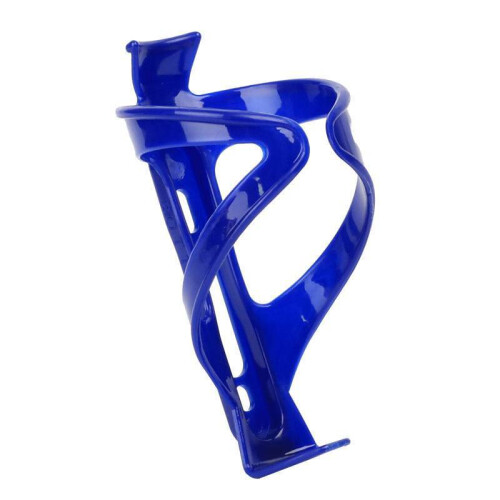 (Blue) Water Bottle Bicycle Holder Plastic Durable Design For Road Cyclists Mountain