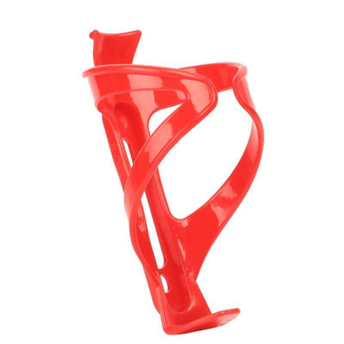 (Red) Water Bottle Bicycle Holder Plastic Durable Design For Road Cyclists Mountain