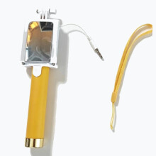 (Yellow) Phone Extendable Portable Holder With Aluminum Alloy For Selfies Video Recording