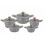 10 Piece UCC LIFE Granite Cooking Pots Non-stick 6