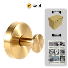 (Gold)Ganci a Ventosa Circolari in Acciaio Inox Durevoli per Uso Bagno e Cucina