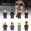 Horror 8pcs Halloween Character Crow Freddy Billy Assembling Building Blocks Toy 5